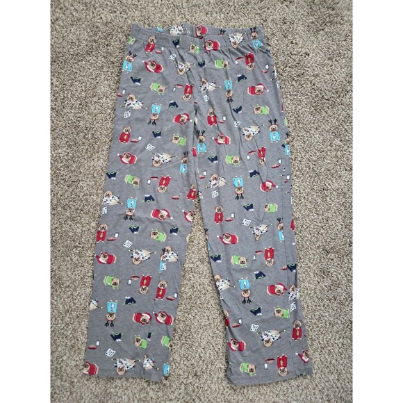 MACY'S FAMILY PJ'S Women's Happy Pawlidays Red Pajama Set Size Medium - Picture 7 of 11